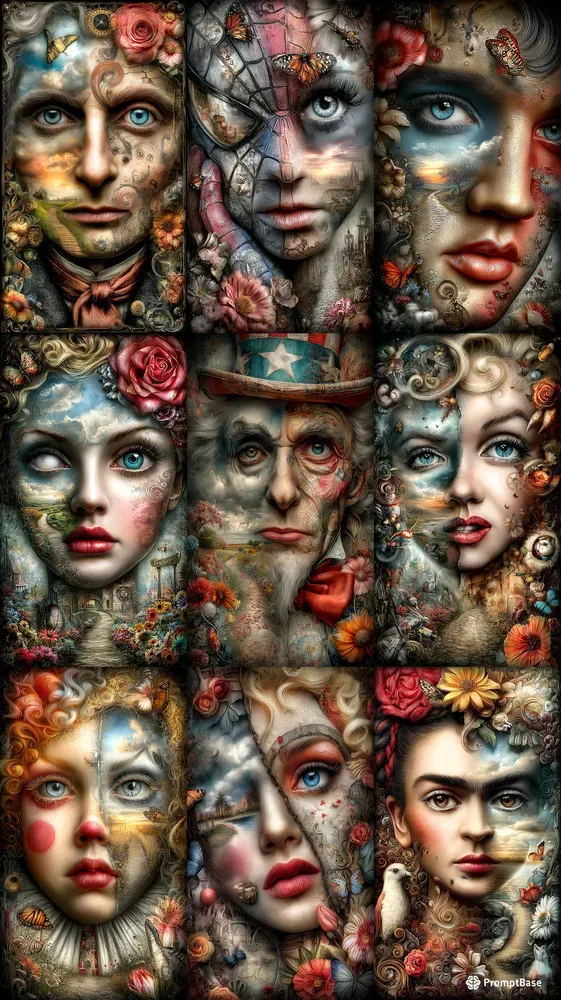 Surreal Dual World Portraits