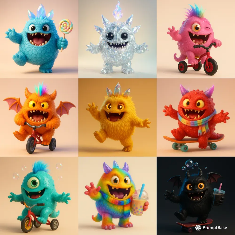 Random Huggable Monsters