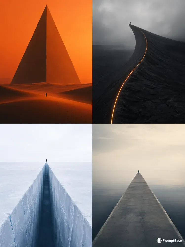 Ultra Minimalist Cinematic Landscapes