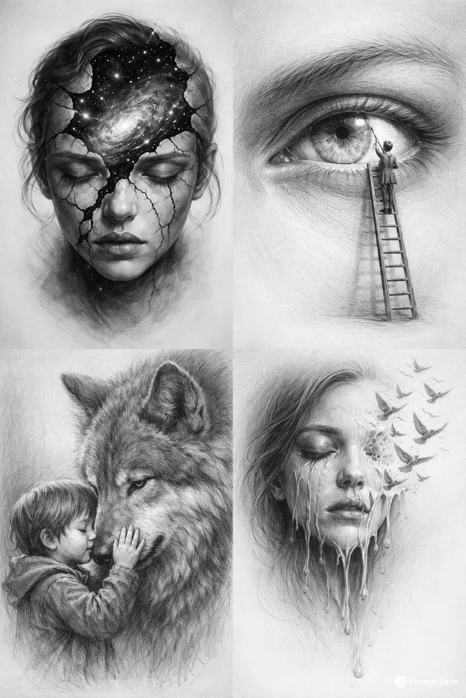 Emotional Pencil Sketches