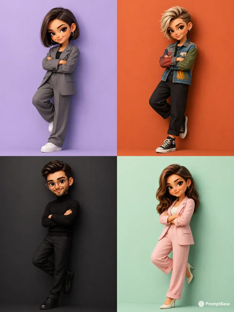Customizable 3D Minime Chibi Characters