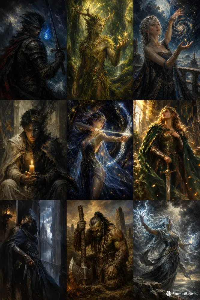 Cinematic Fantasy Oil Paintings