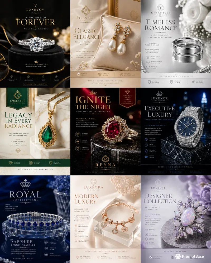 Jewelry Ad Poster Creators