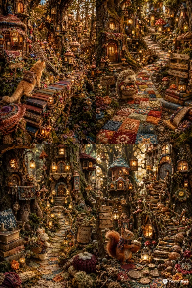 Enchanted Cozy Woodland Villages