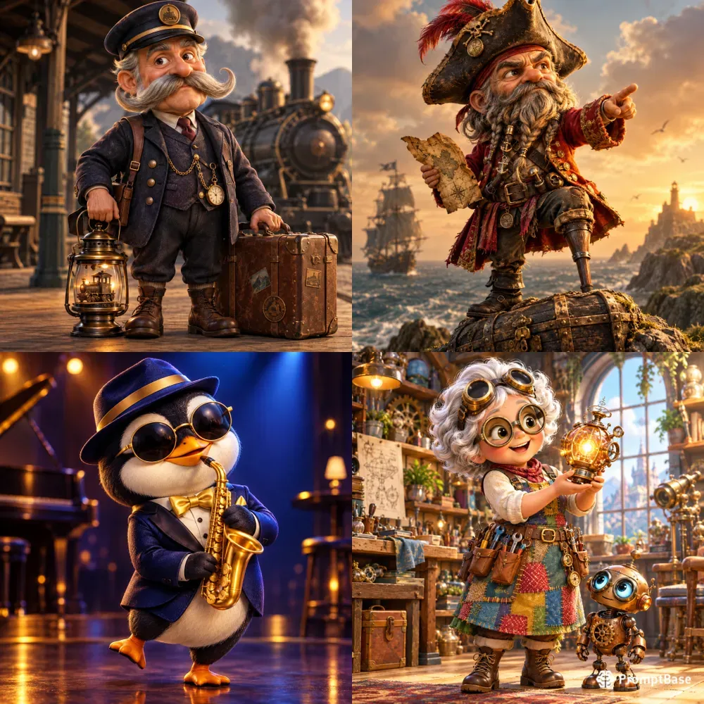 Whimsical 3D Character Collections