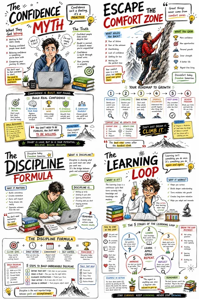 Success Mindset Infographics