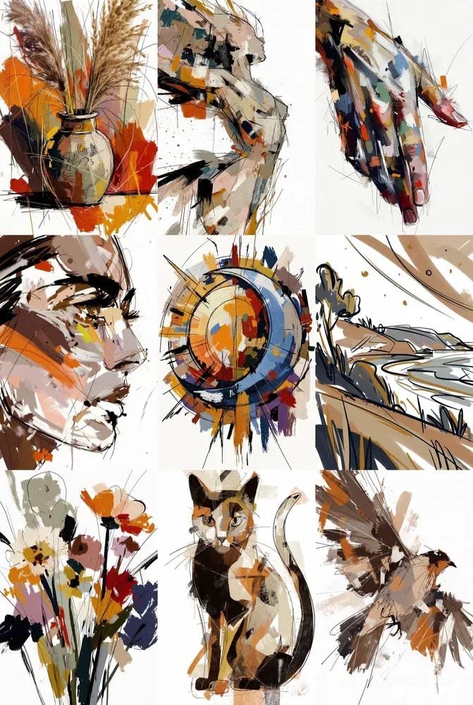 Raw Emotion Abstract Designs