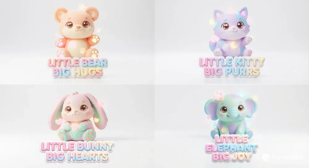 3D Baby Animal Merchandise Collections