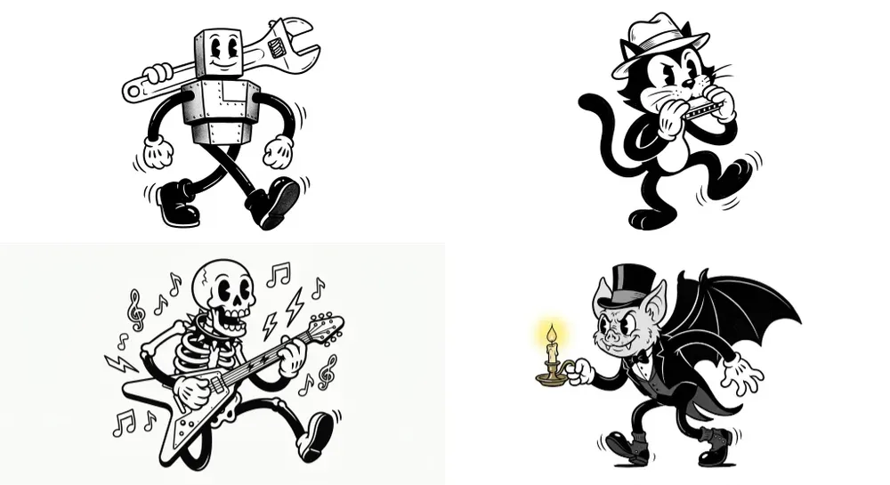 1930s Rubber Hose Cartoons