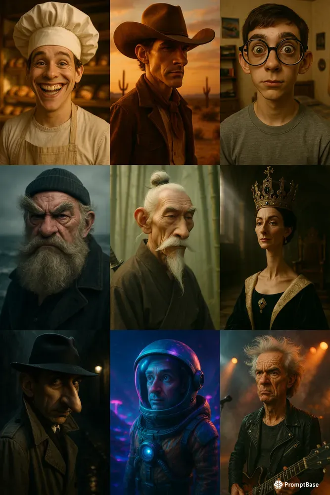 Detailed Cinematic Caricatures