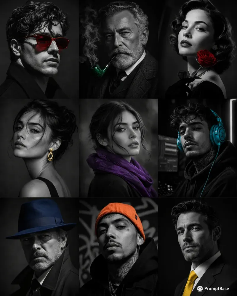 Selective Color Portraits