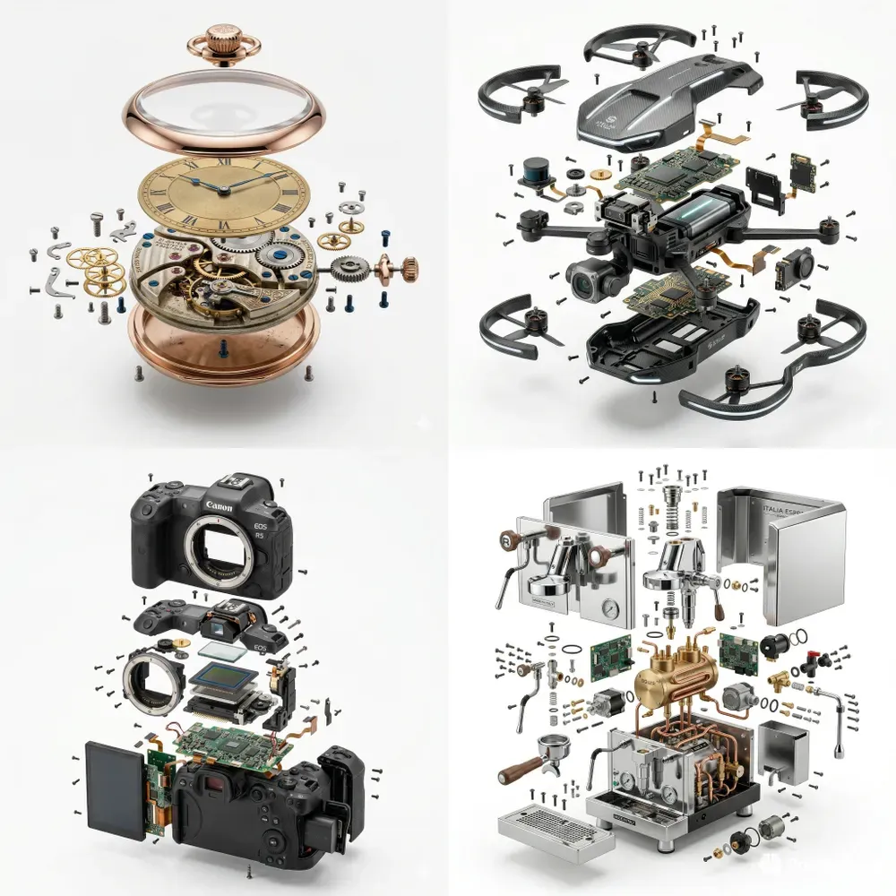 Exploded View Product Photos