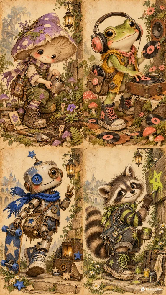 Punktale Cute Quirky