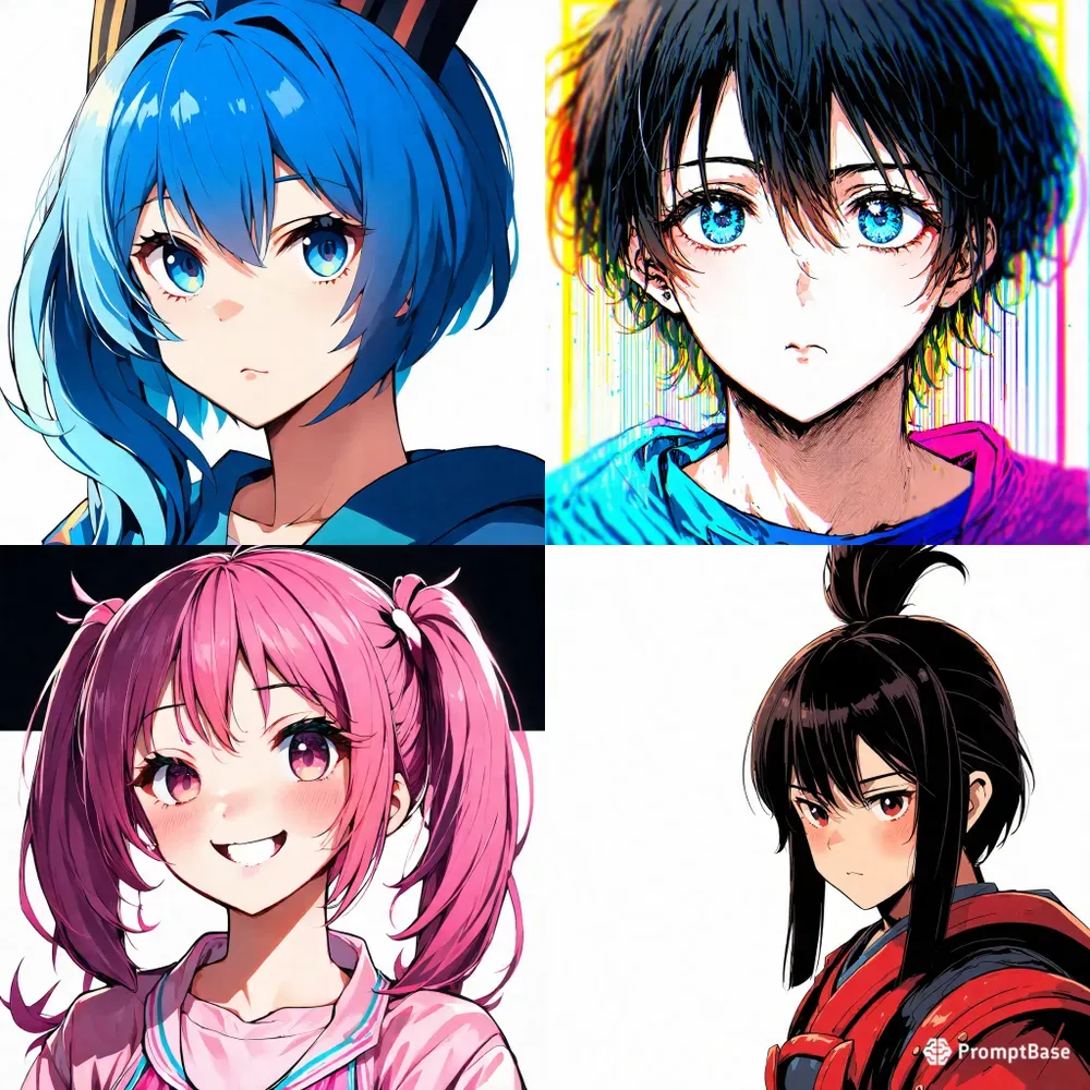 Anime Style Character Portraits
