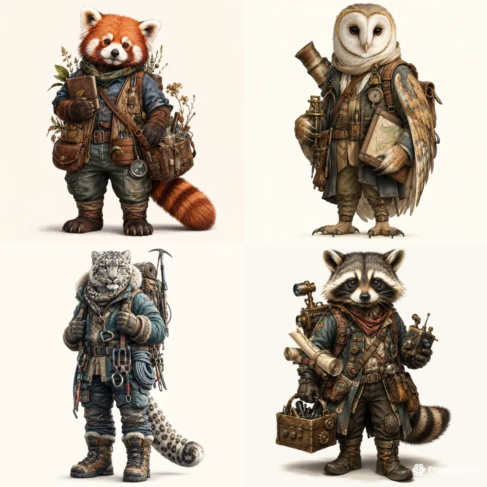 Whimsical Expedition Character Art