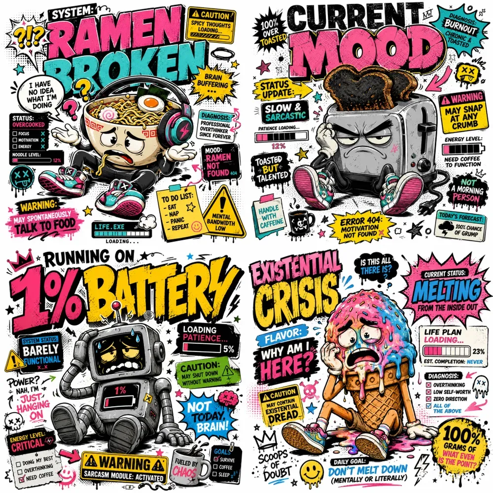 Retro Meme Mascot Tshirts 01