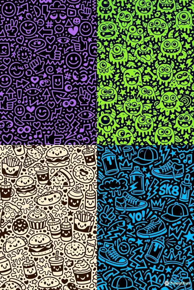 Dense Doodle Pattern Generator
