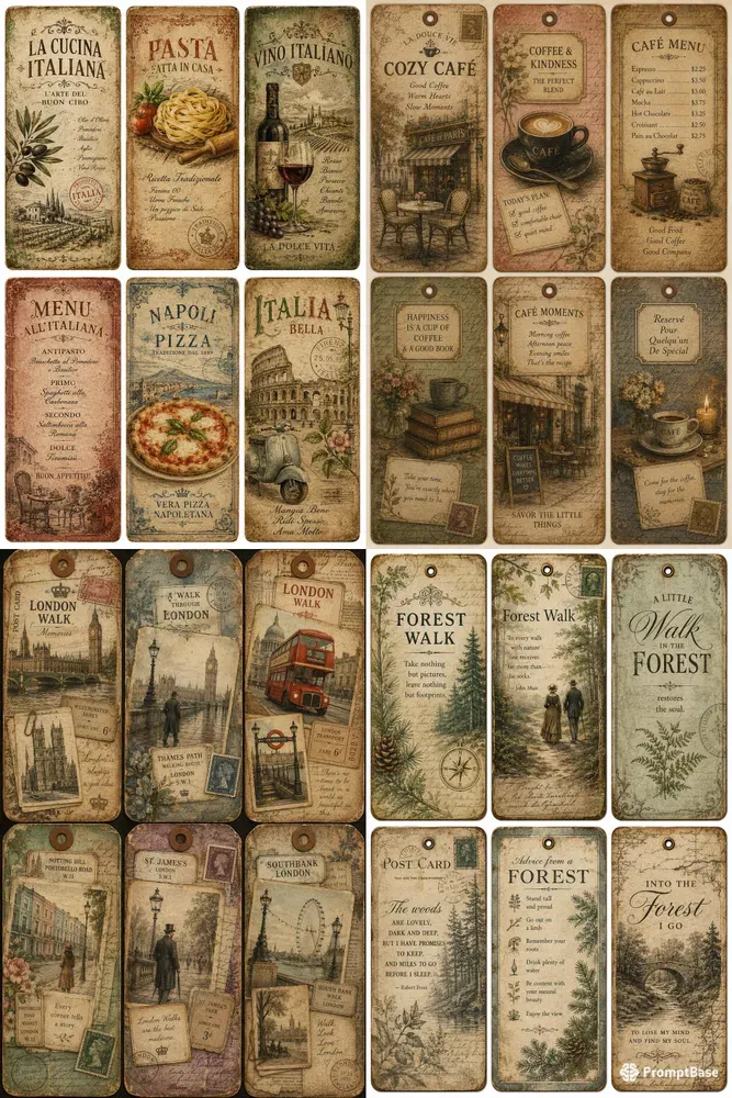 Timeless Vintage Tag Collections