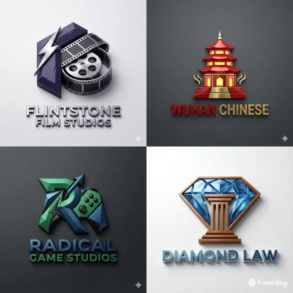 Detailed 3D Logos