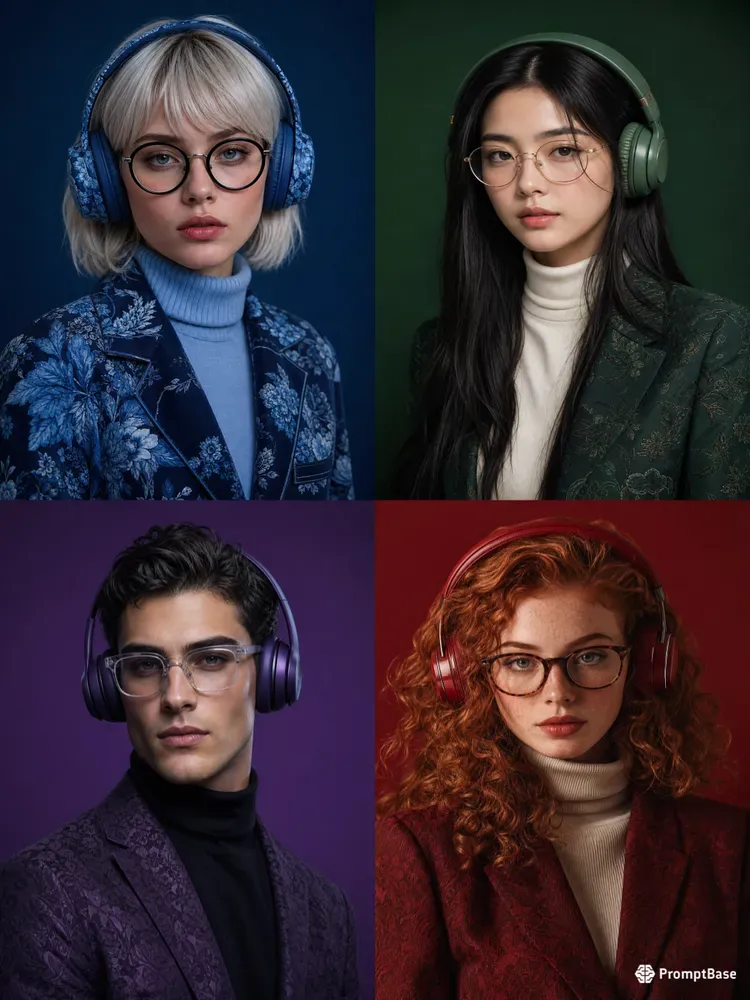 Modern Monochromatic Editorial Portraits