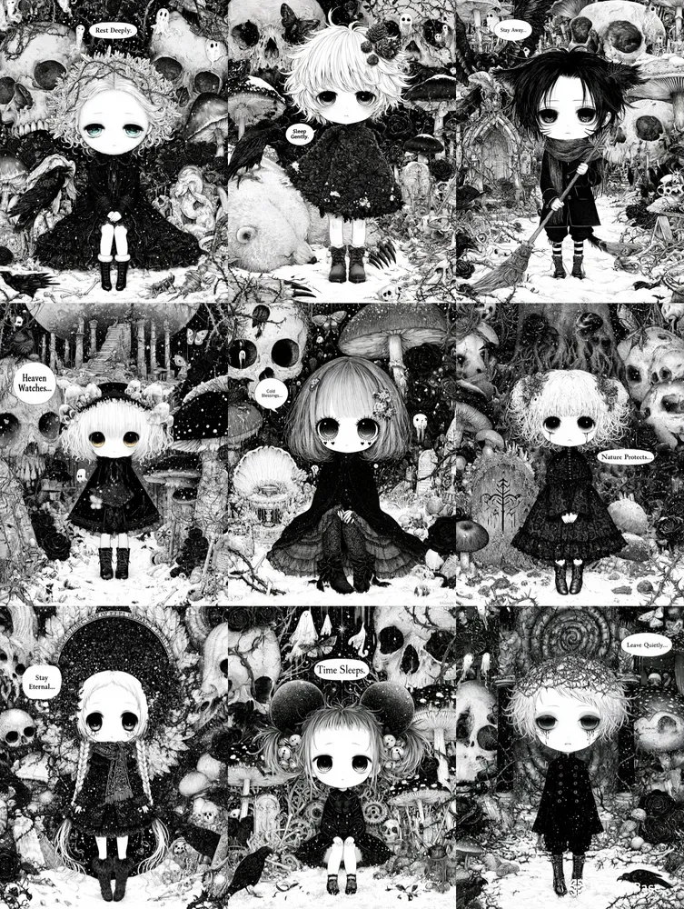 Gothic Grave Forest Children Storybooks