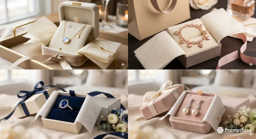 Luxury Jewelry Gift Box Unboxing Ads