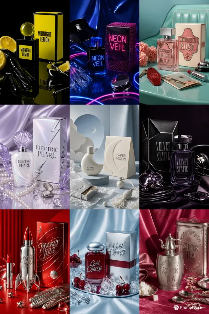 Fictional Fragrance Campaign Boards