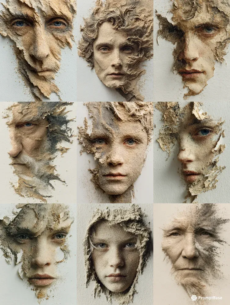 Sand Art Portraits