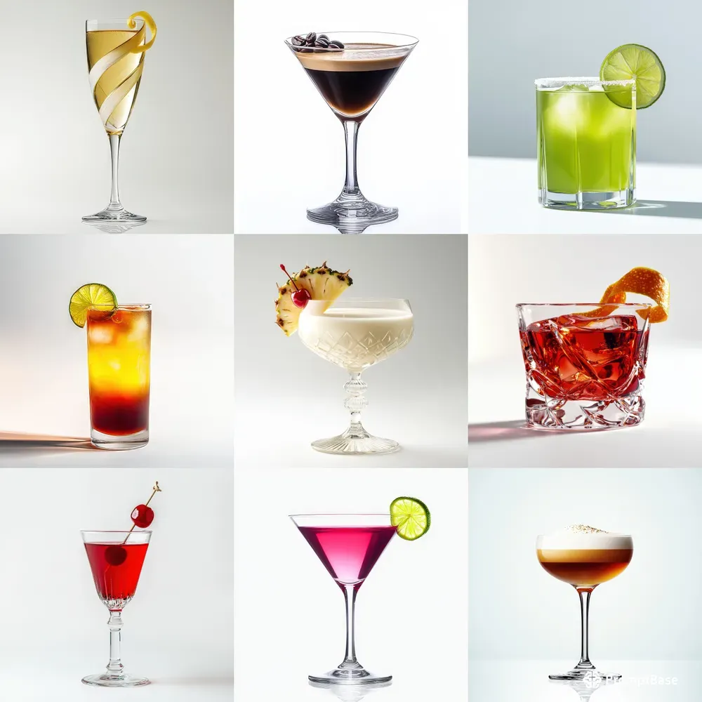 Luxury Cocktail Studio Photography