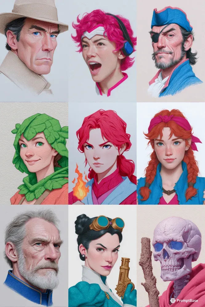 Dynamic Character Portraits