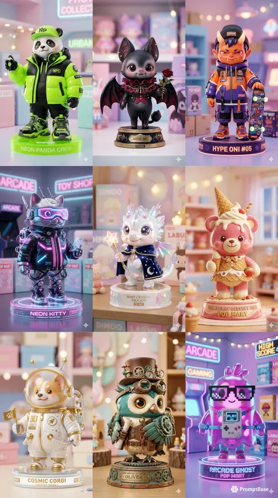 Premium 3D Designer Toy Figures