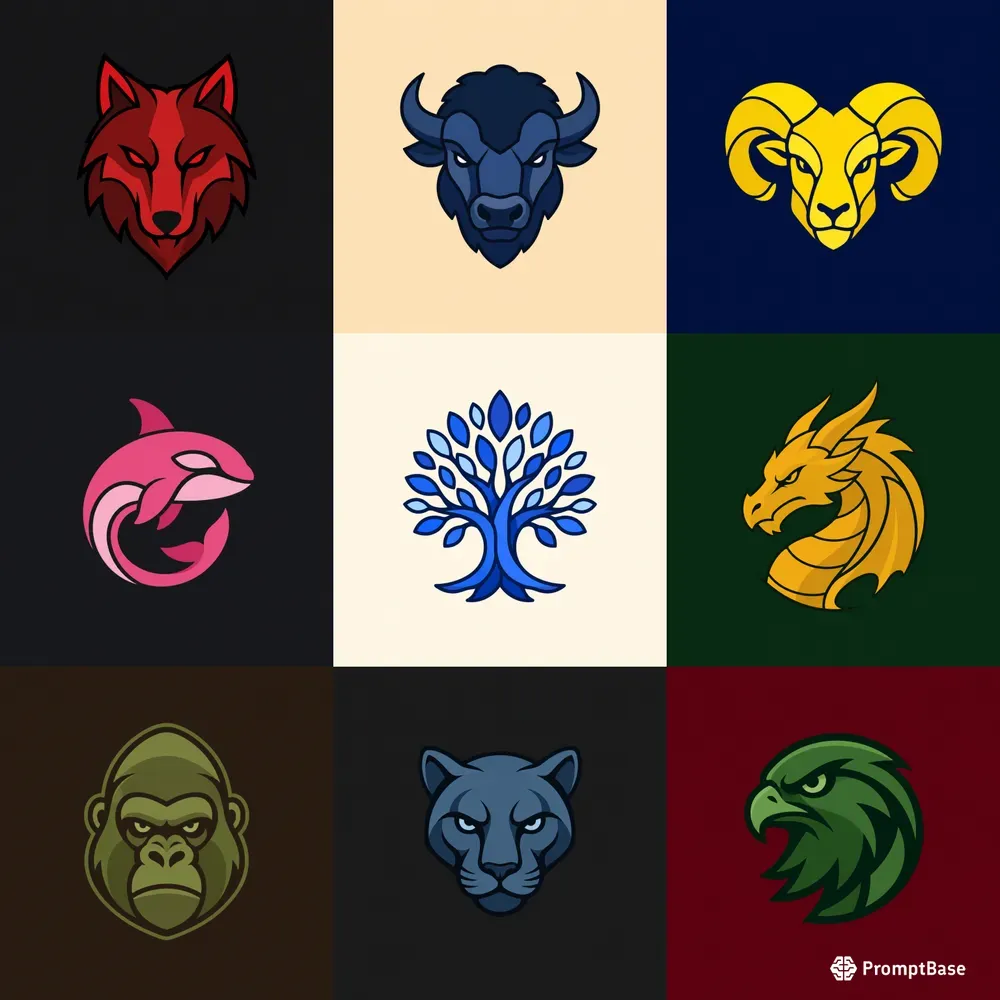 Flat Color Logomark Designs