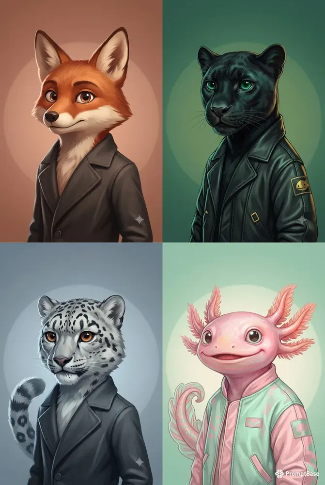 Aesthetic Animal Characters