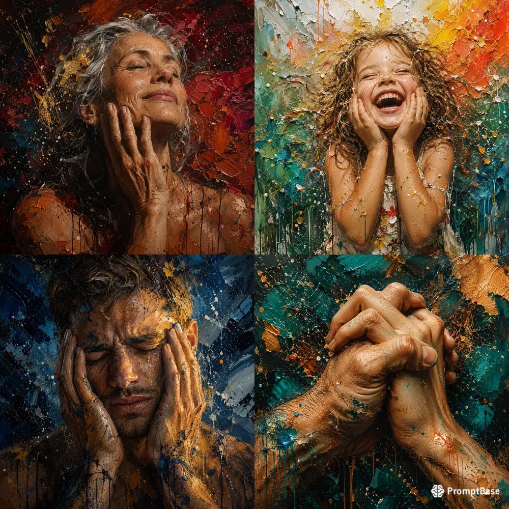 Raw Canvas Bold Human Emotion Art