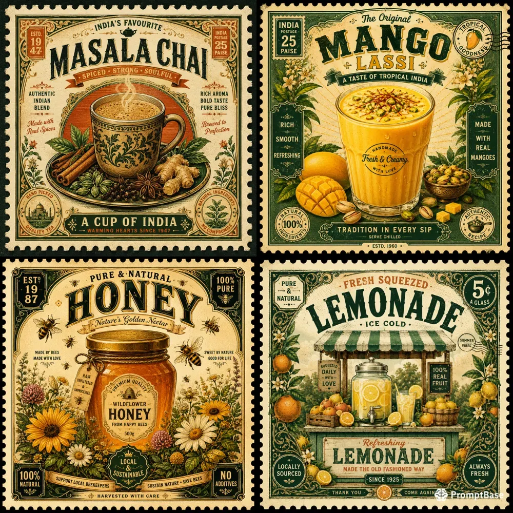 Vintage Stamp Poster Creators