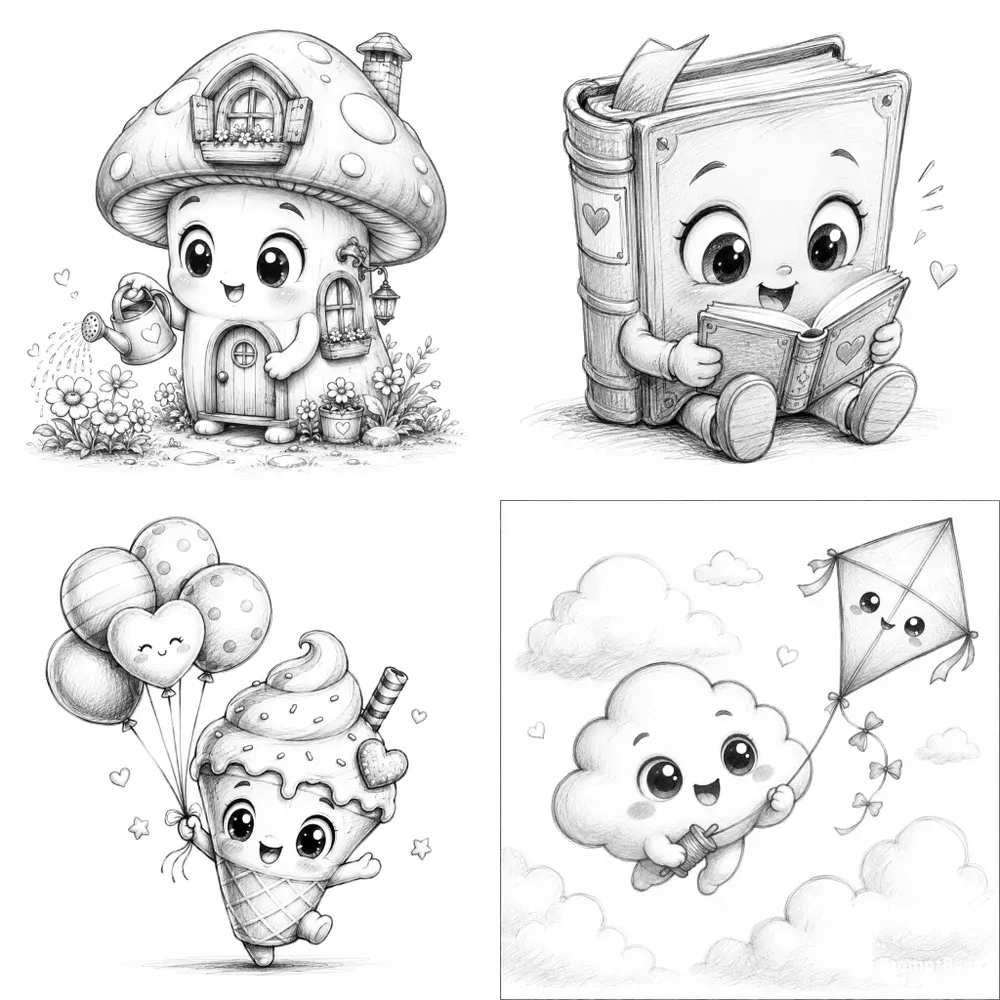 Cute Chibi Object Characters