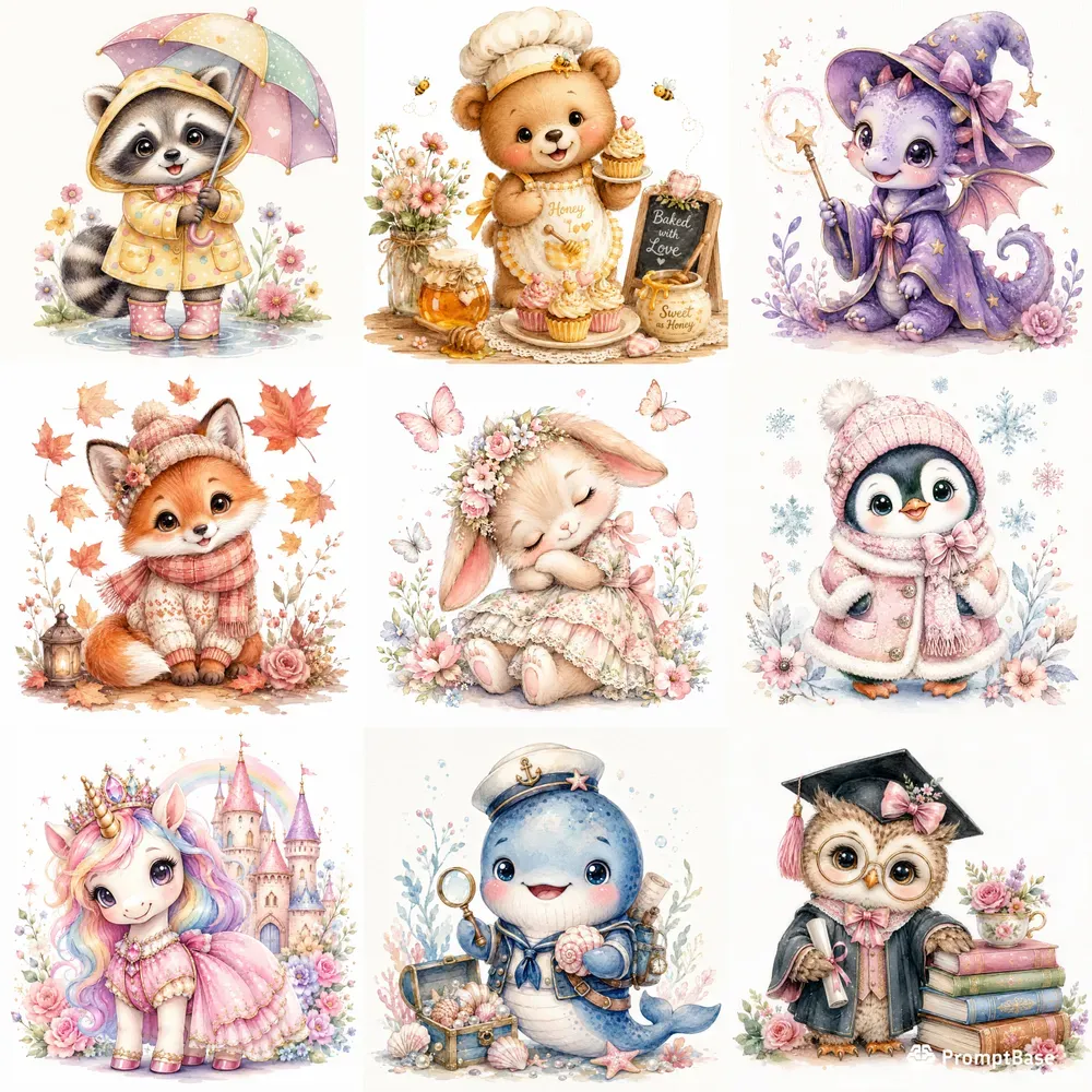 Kawaii Storybook Characters