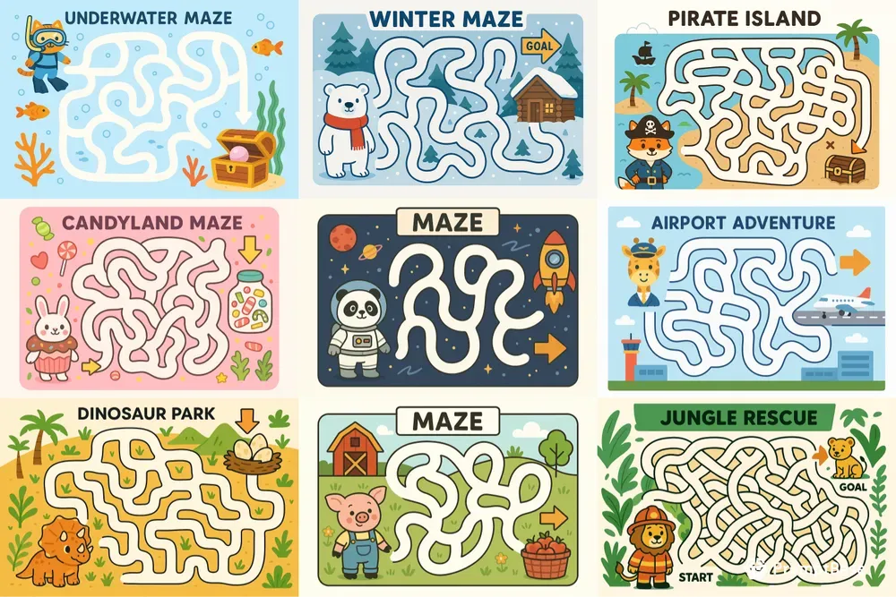 Fun Printable Mazes For Kids