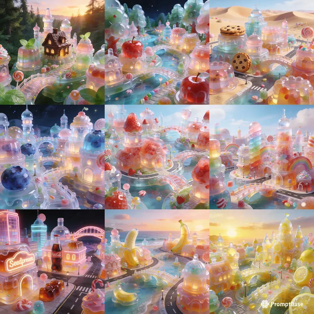 Jelly City Dreamy Candy Fantasy Worlds