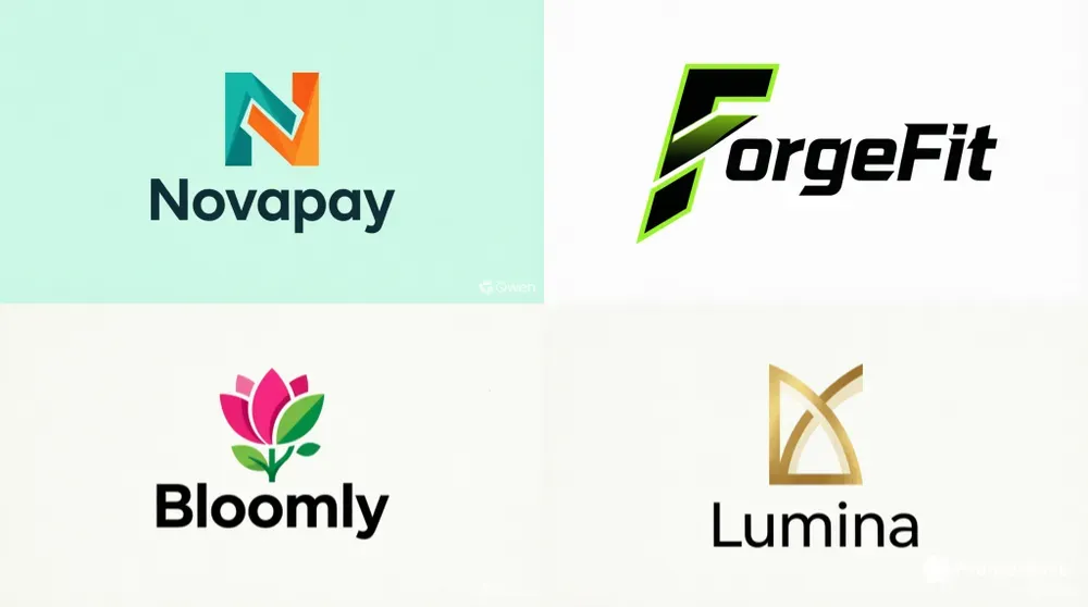 Vibrant Startup Logos