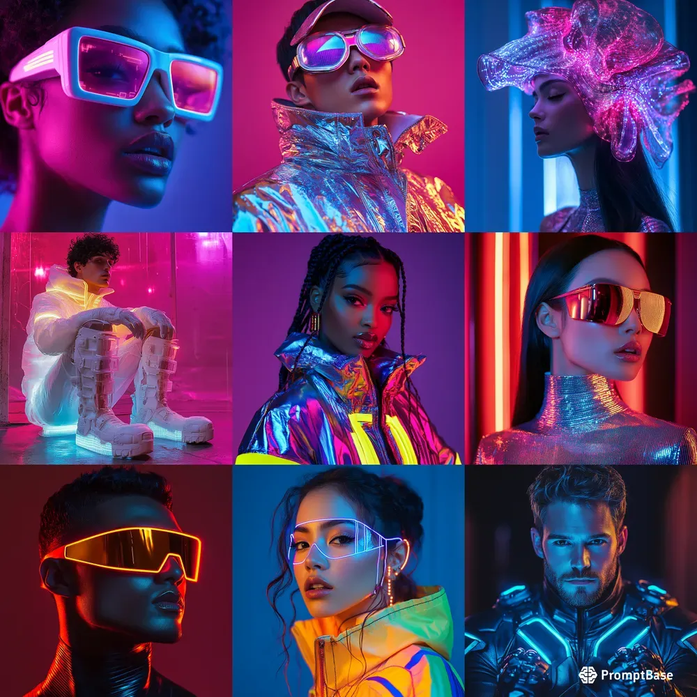 Futuristic Vogue Fashion Portraits