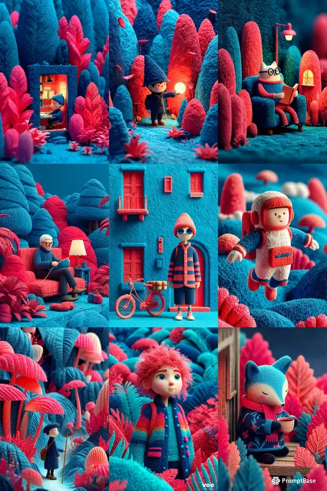 Cozy 3D Character Scenes