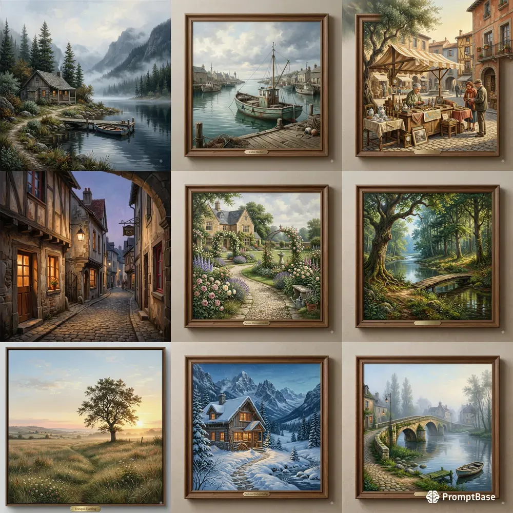 Atmospheric Realist Paintings