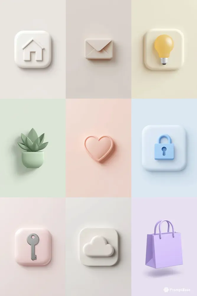 Ultraminimalist 3D Icon Collections