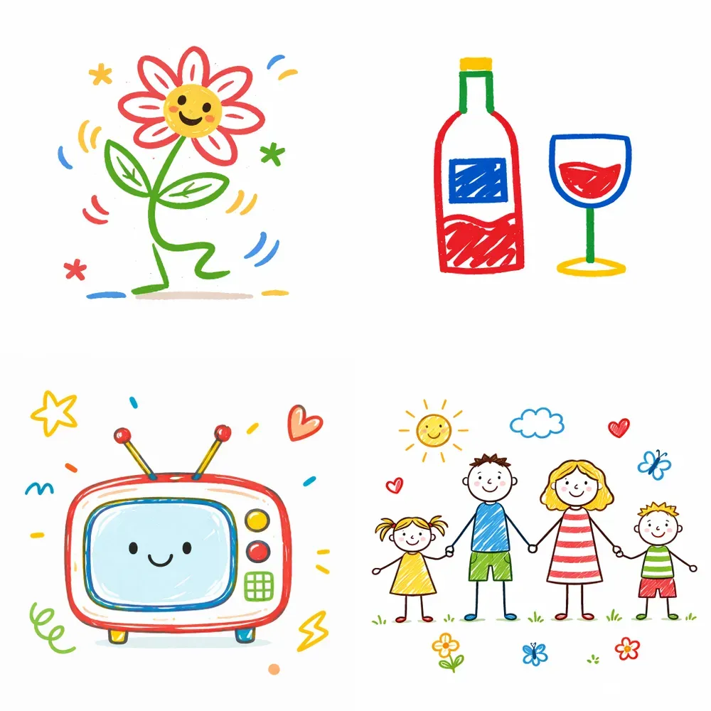 Naive Line Art Doodles