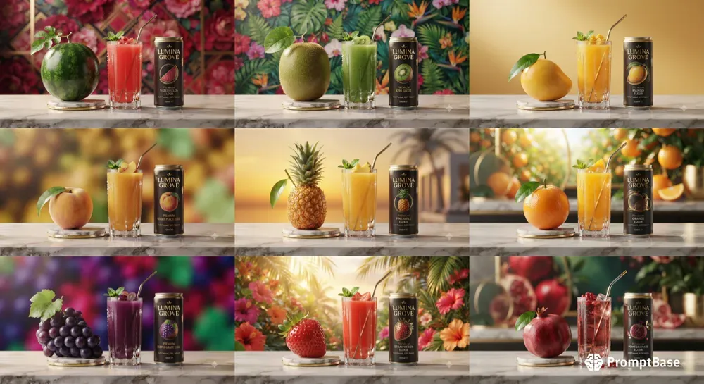 Cute Fruit Product 3D Photoshoots