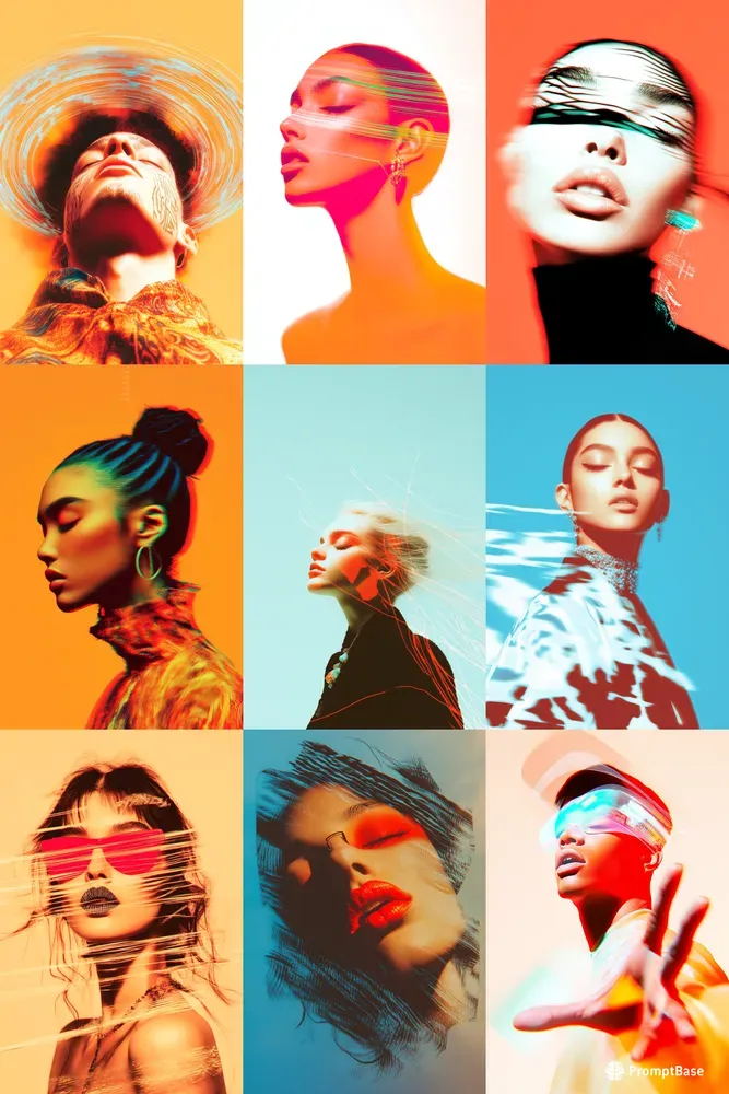 Holographic Moebius Line Art