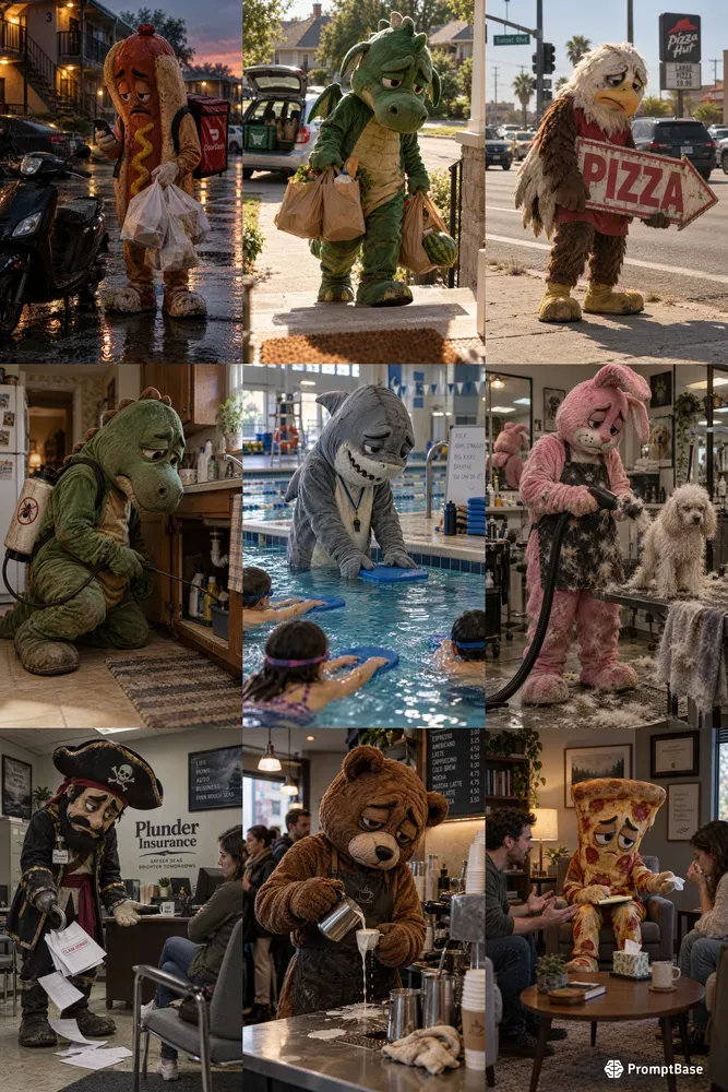 Miserable Mascot Side Hustles