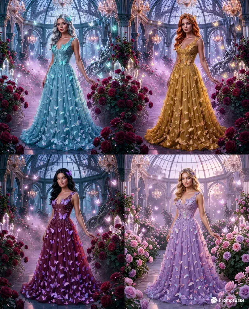 Luxury Butterfly Queen Portraits
