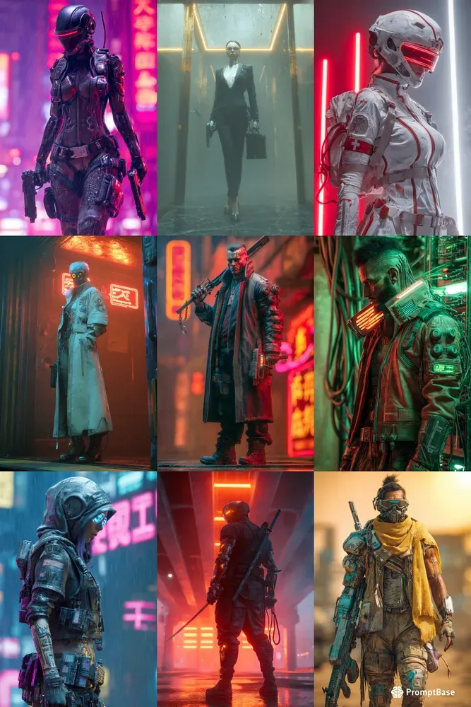 Cyberpunk Character Portrait Generator